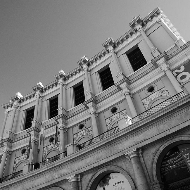 Fachada del Teatro Real de Madrid