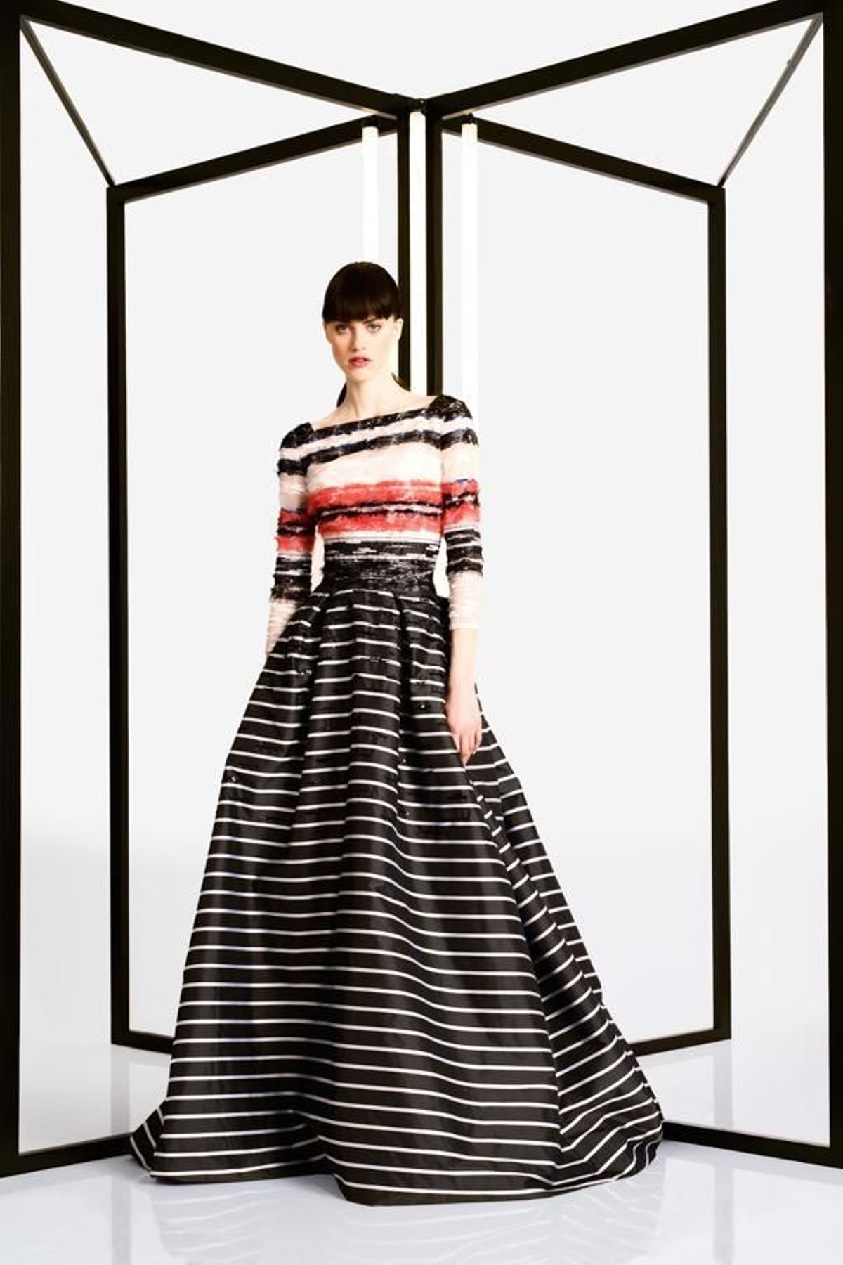 Carolina Herrera Pre Fall. Maxifalda.