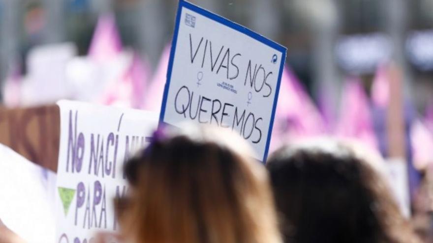 Manifestación contra la violencia contra las mujeres.