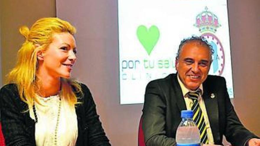 Vanesa Rodríguez y José Luis Rodríguez, durante la presentación del convenio.