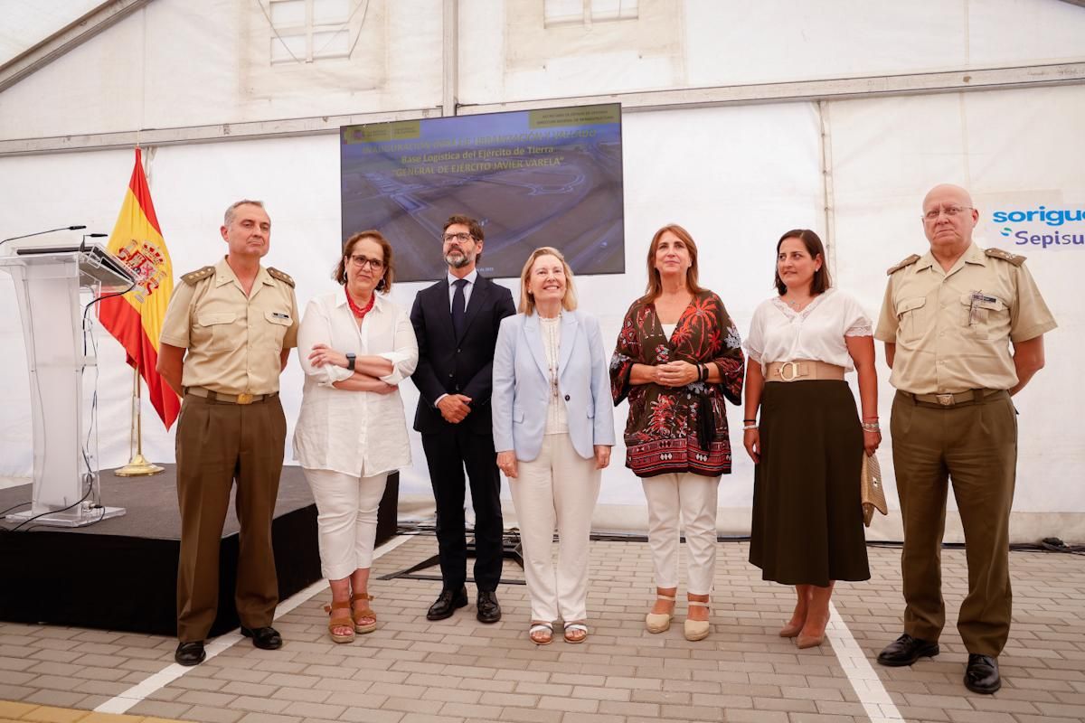 El Ejército recepciona las obras de urbanización de la Base Logística