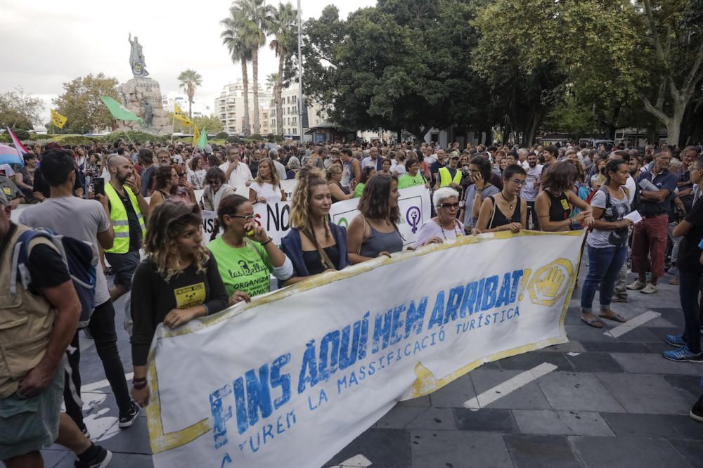 Manifestación contra la masificación turística