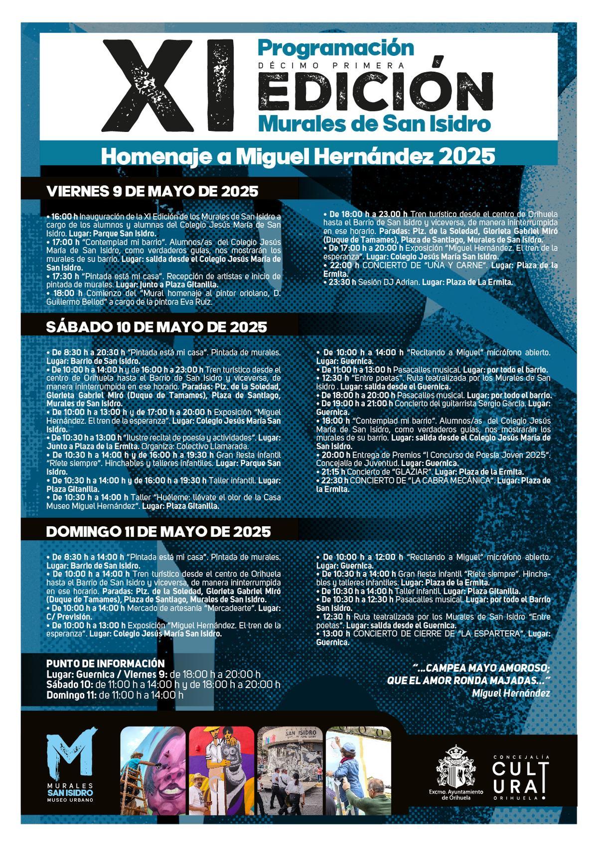 Programación de los Murales de San Isidro