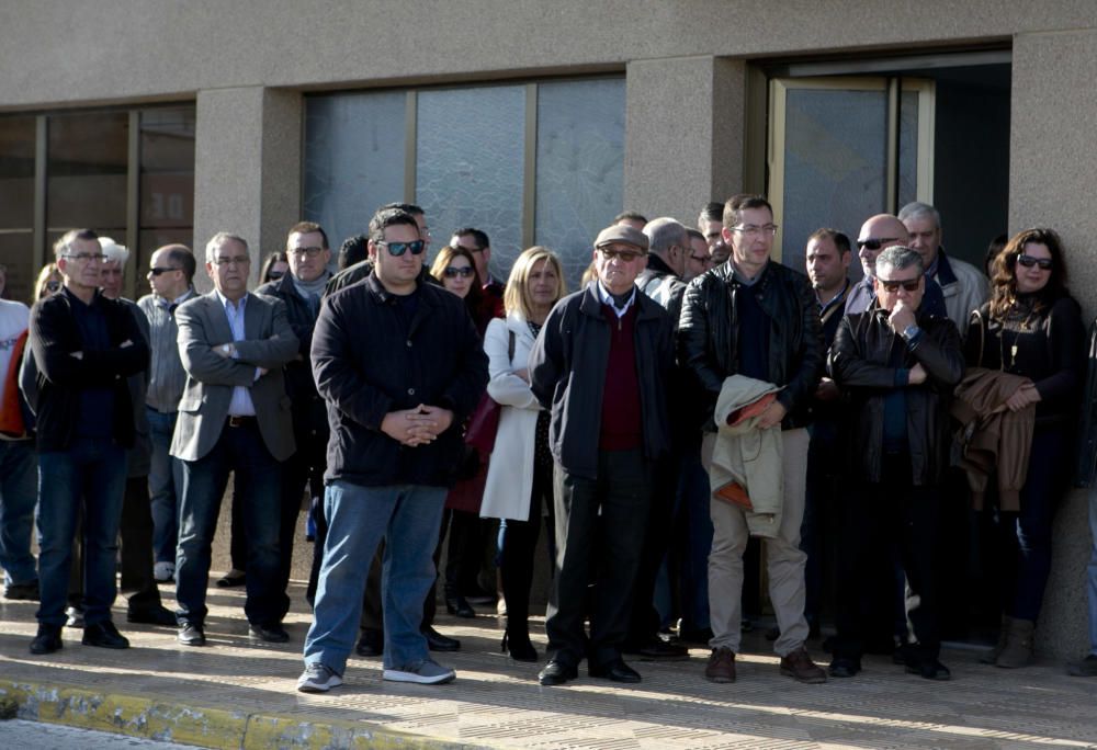 Directivos, jugadores, técnicos y peñistas del Hércules despiden al directivo, fallecido a los 67 años