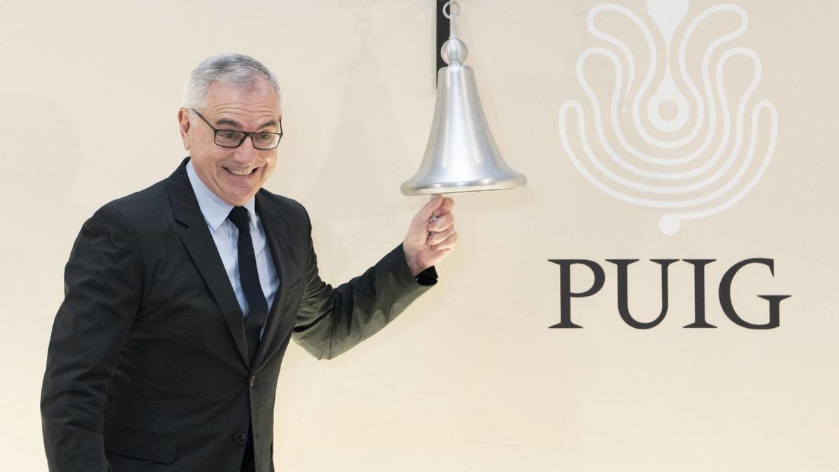 Marc Puig, president executiu de la companyia, durant la seva estrena a la Borsa de Barcelona. | FERRAN NADEU