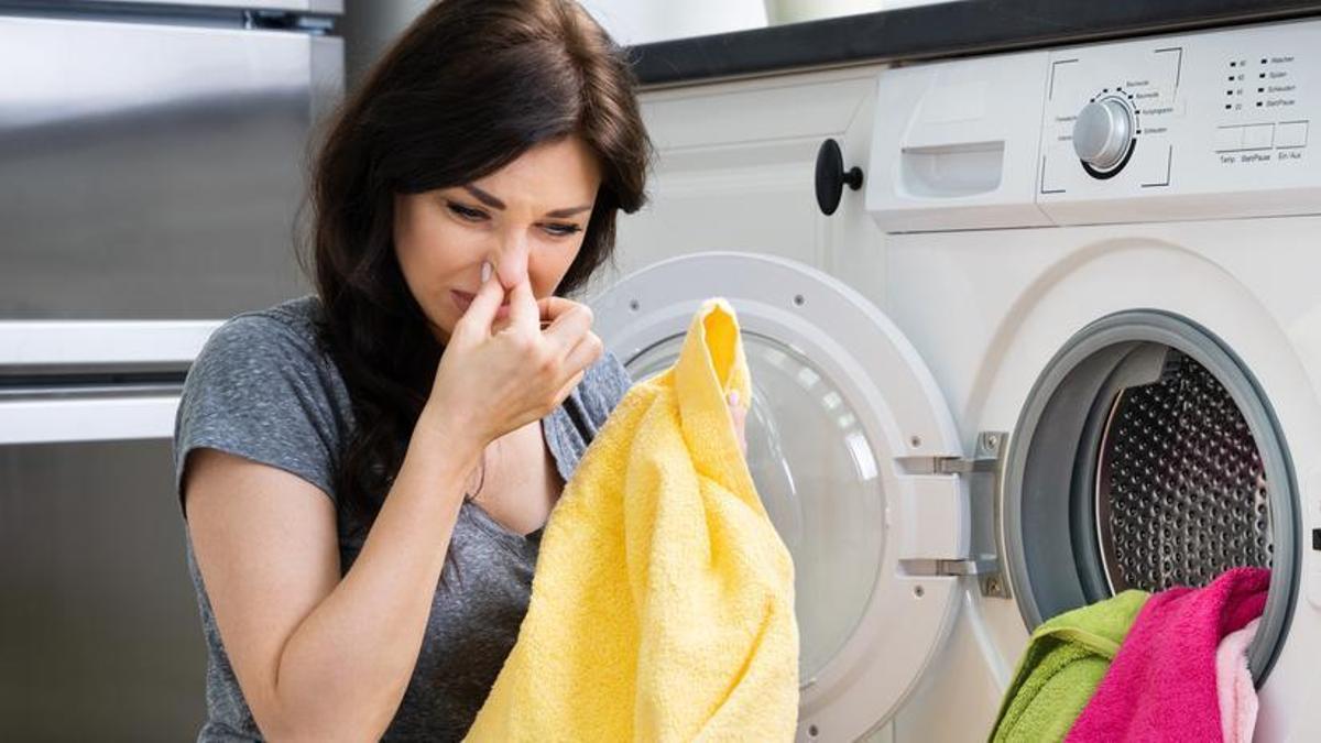 ¿Por qué están metiendo una esponja en la lavadora?