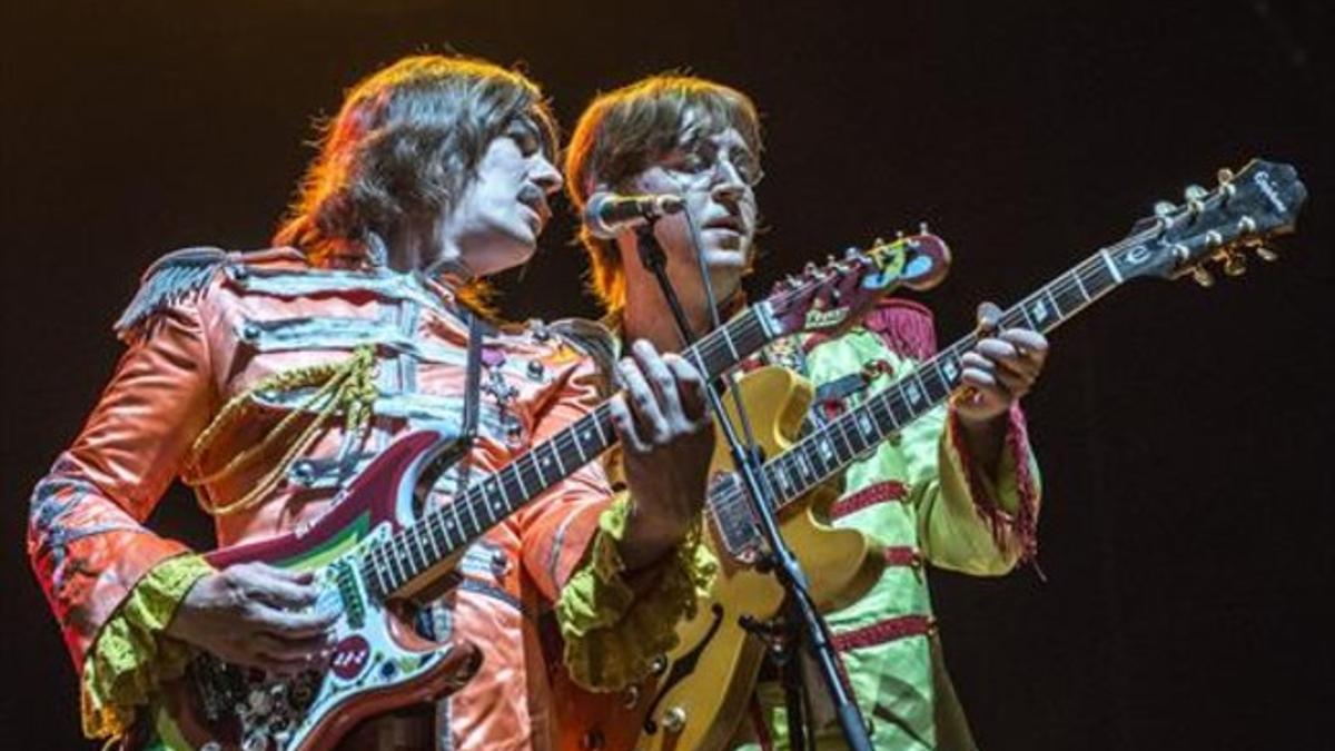 The Bootlegs Beatles, durante su actuación, la noche del viernes, en el Sant Jordi Club.