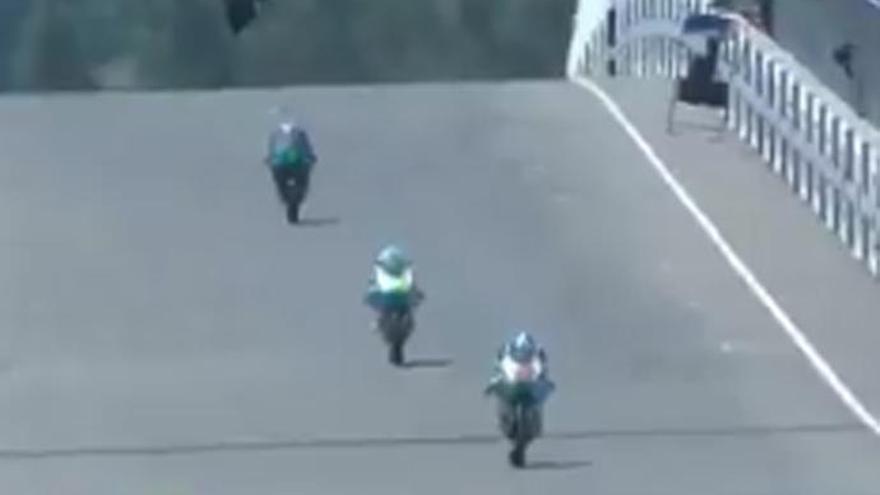 Entrenamientos oficiales de Moto3 en el GP de Alemania.