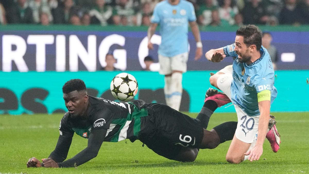 Bernardo Silva durante el partido ante el Sporting CP