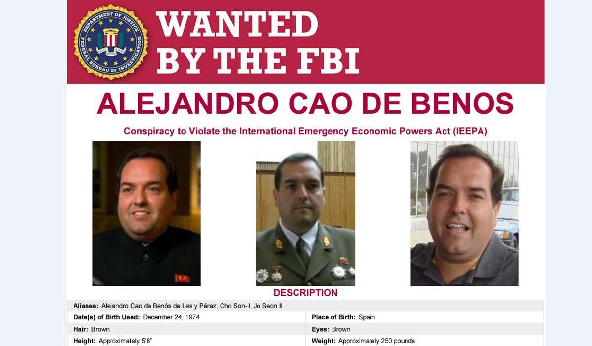 Cao de Benós, buscado por el FBI desde enero de 2022