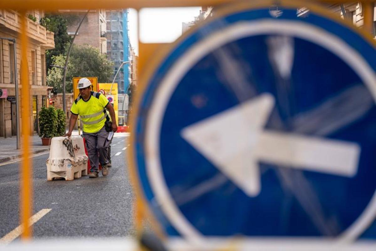Obras en una calle, en una imagen de arxhivo.