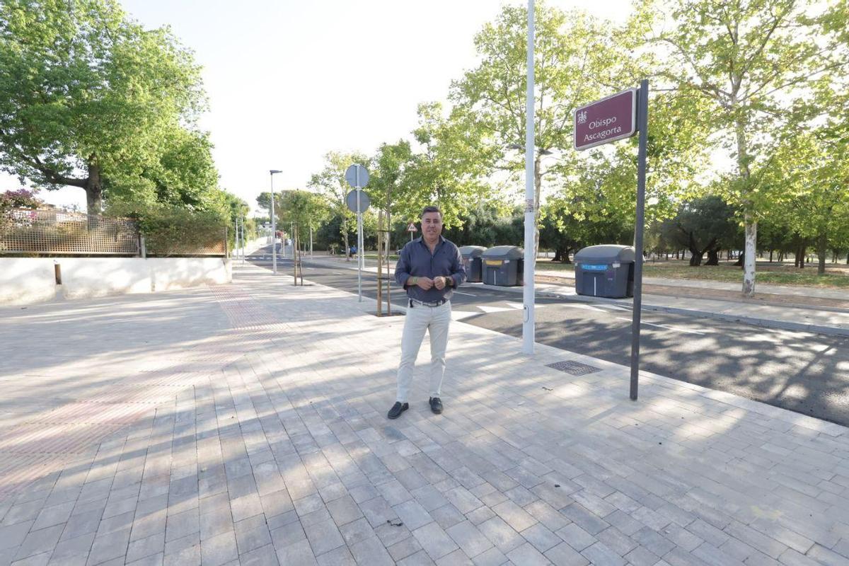 Ruiz Madruga, en la calle ya arreglada.