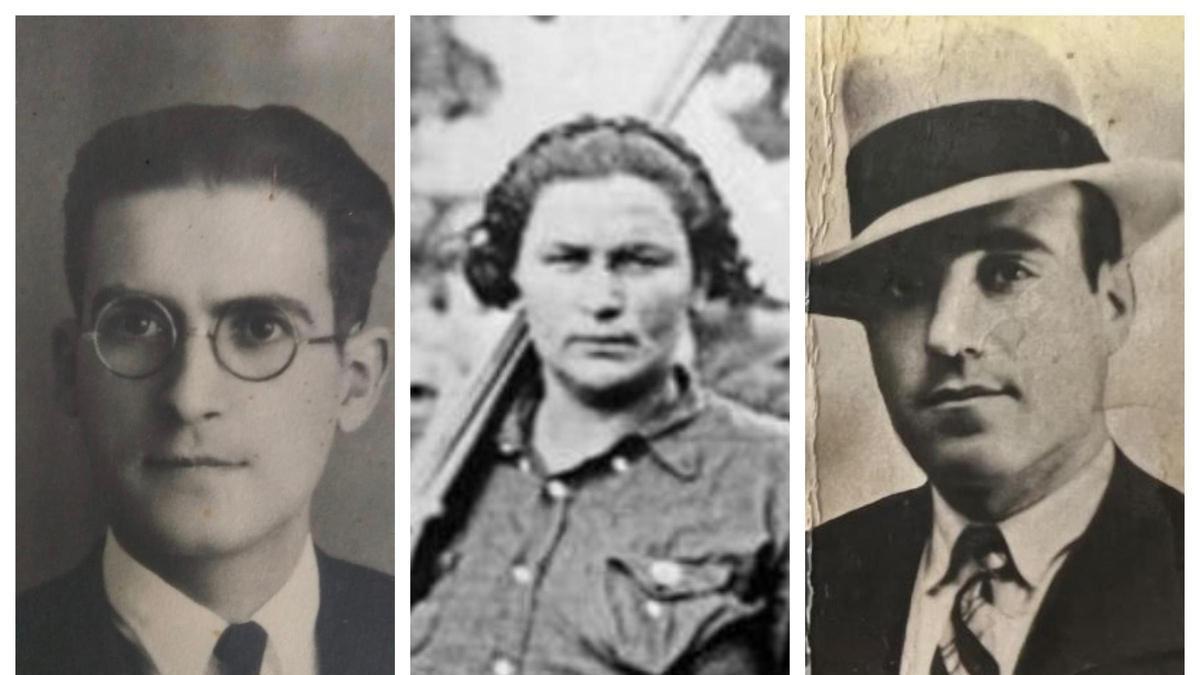 Rafael Sarrión Boronat, de Ontinyent. Rosa Font, de Cullera. Juan Pérez Gavidia, de Ayora.