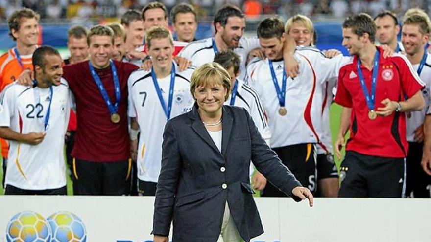 Merkel, després del partit pel tercer lloc del Mundial del 2006