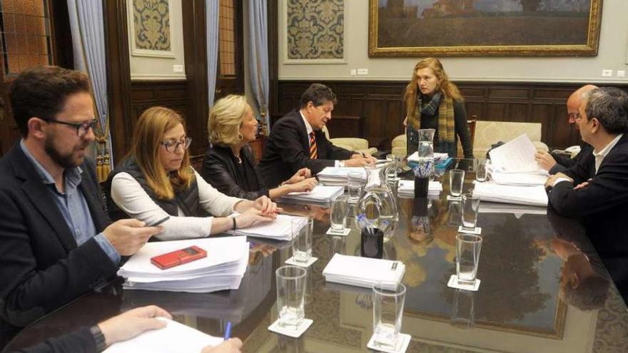 Reunión de la Comisión de Facenda, ayer por la mañana en María Pita.