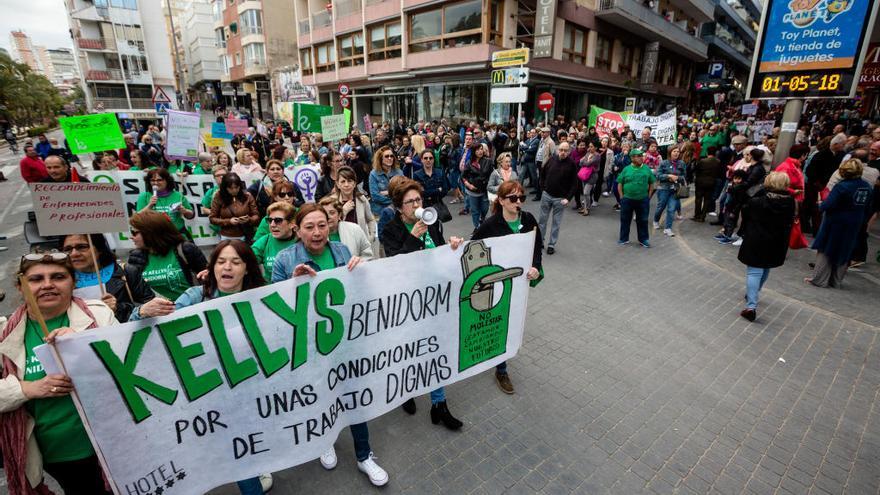 Las Kellys anuncian una protesta en Benidorm en pleno verano