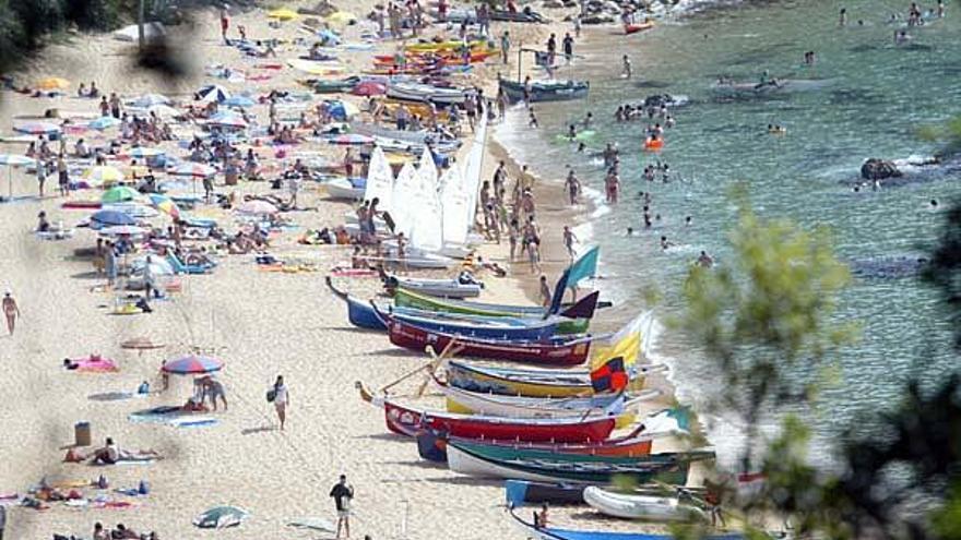 Una platja de Lloret, foto d&#039;arxiu.