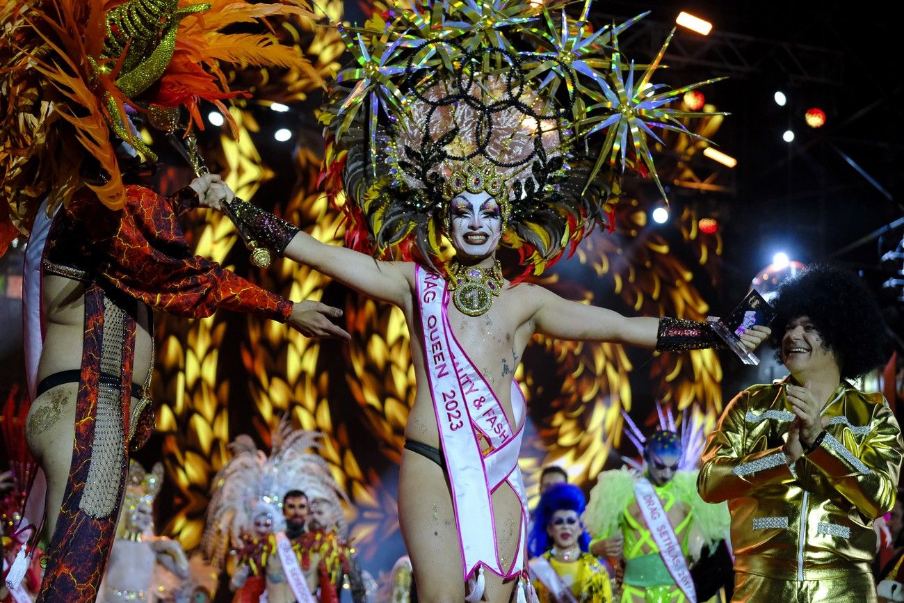 Shíky, drag Queen del Carnaval de Las Palmas de Gran Canaria 2023: coronación y actuación final