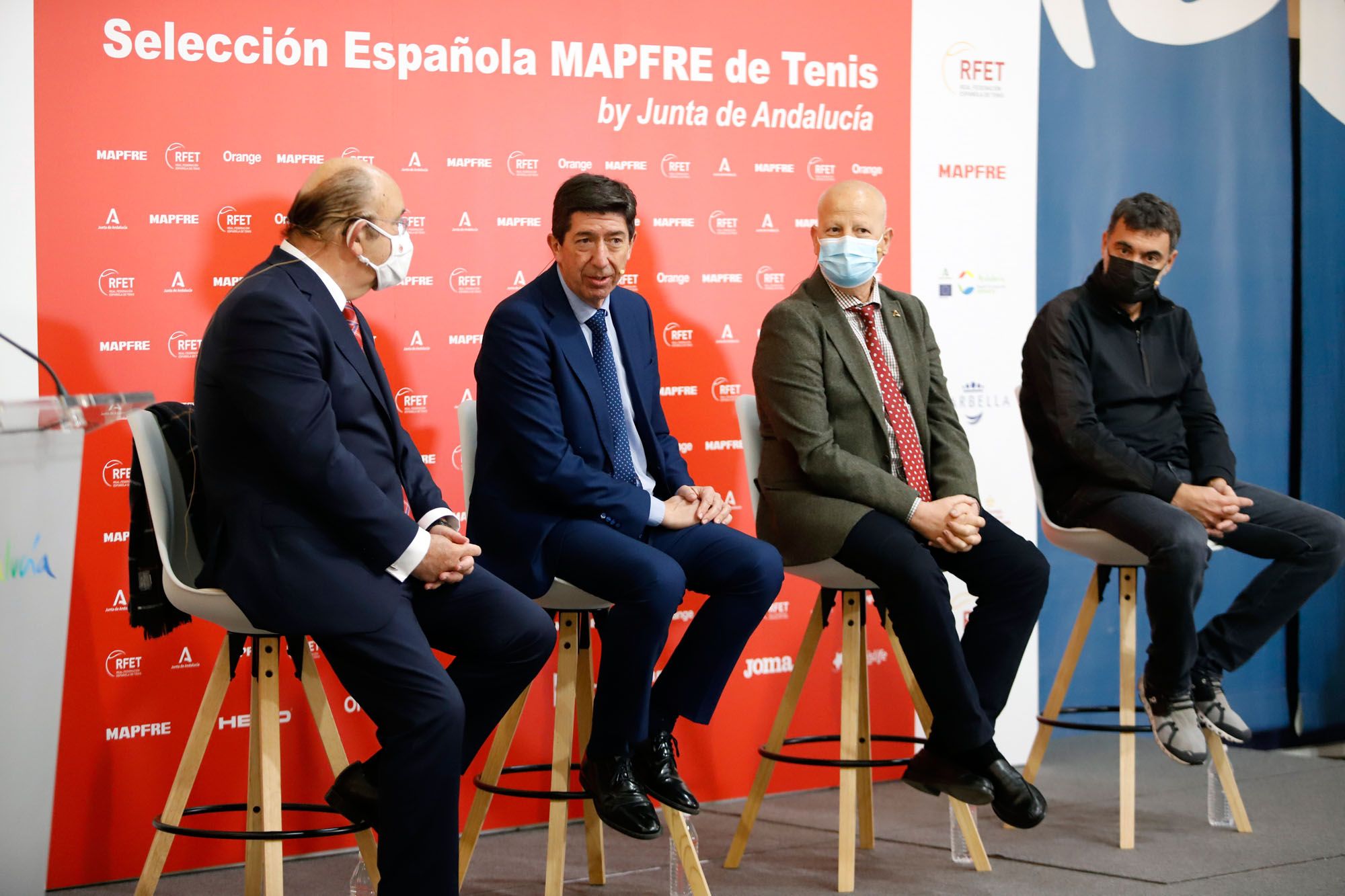 Presentación de la eliminatoria España-Rumanía de la Copa Davis que se jugará en Marbella.