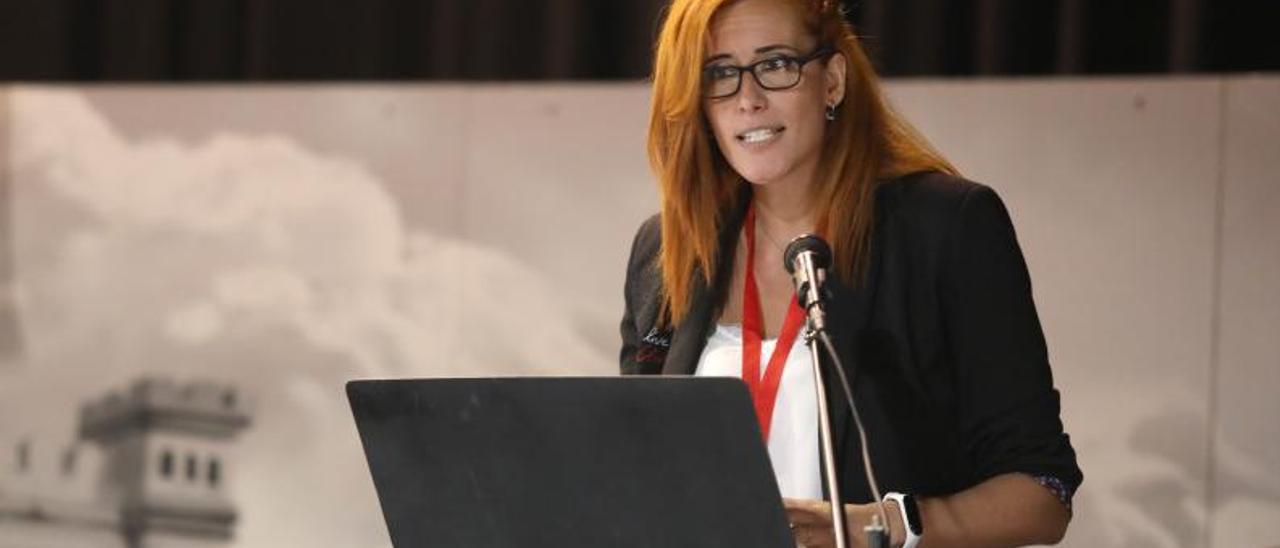 Sara Martín, secretaria general de UGT en la planta zaragozana de Stellantis. | ÁNGEL DE CASTRO