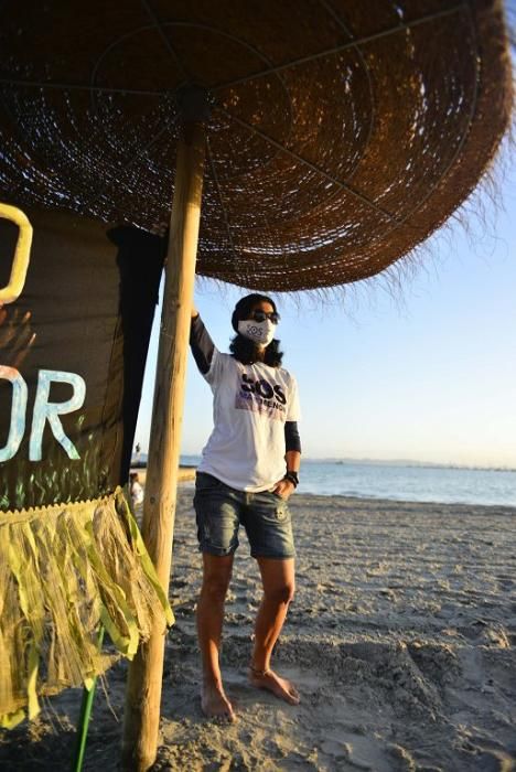 Tercer día consecutivo de protestas por el Mar Menor: Playa Villananitos