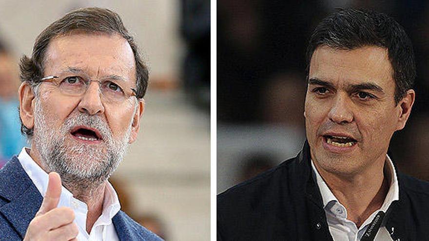 Mariano Rajoy y Pedro Sánchez.