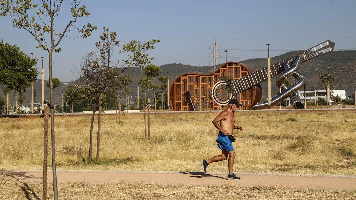 El parque del Flamenco, durante el verano.