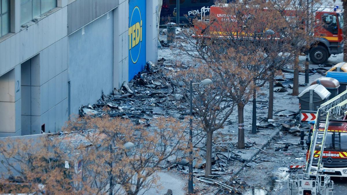 Imágenes del lugar tras el devastador incendio