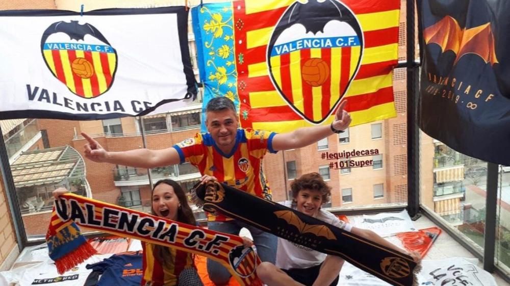 La afición celebra el 101 aniversario del Valencia CF