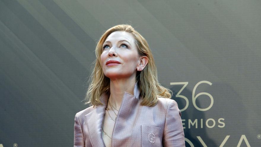 La actriz australiana Cate Blanchett, premio internacional de los Goya, en el Palau de les Arts