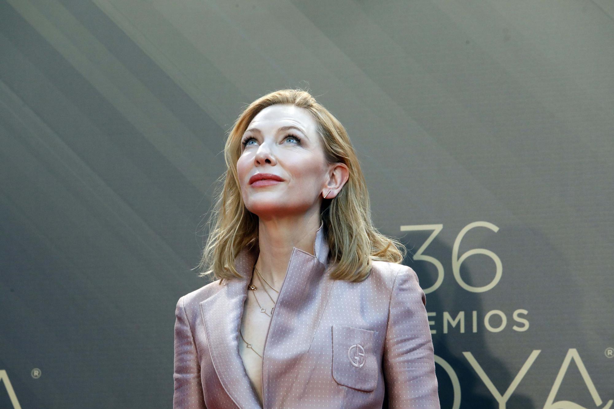 La actriz australiana Cate Blanchett, premio internacional de los Goya, en el Palau de les Arts