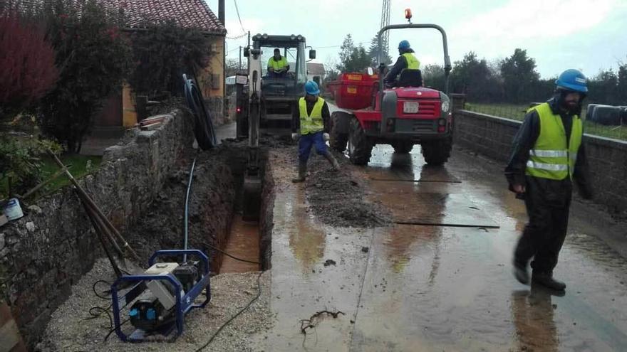 Las obras en Les Mariñes.