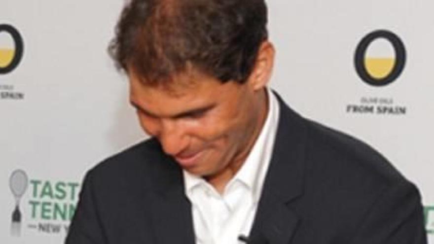 Rafa Nadal, cocinando.