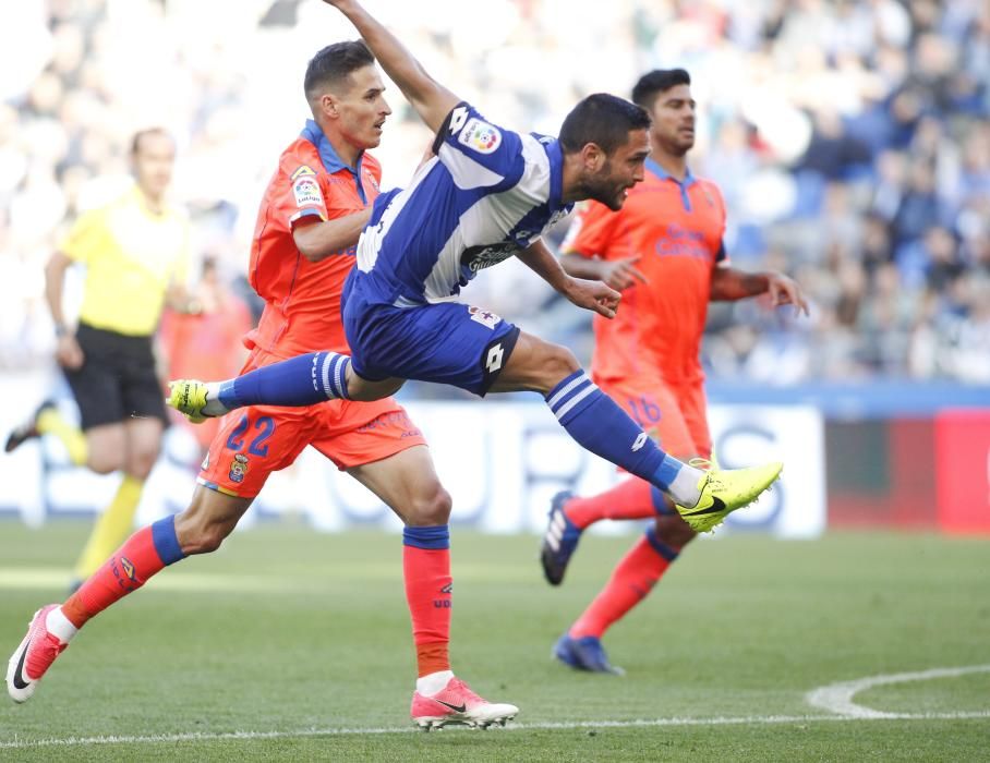 El Dépor golea a Las Palmas para cerrar la Liga