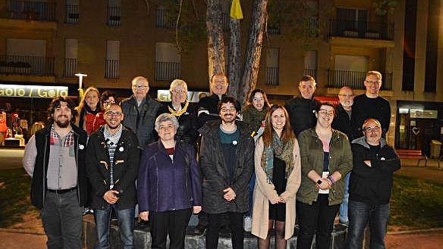 La major part dels 22 integrants de la candidatura d&#039;ERC a Berga, anit