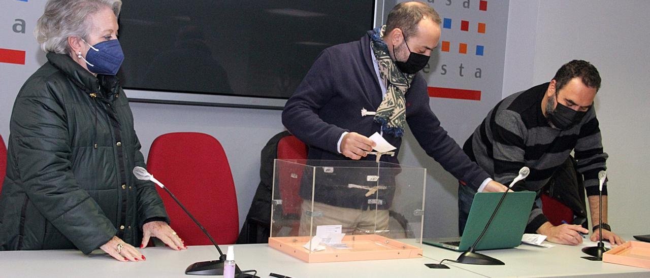 Un momento de la votación