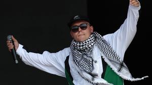 La actuación de Kneecap en  Glastonbury el pasado 28 de junio.