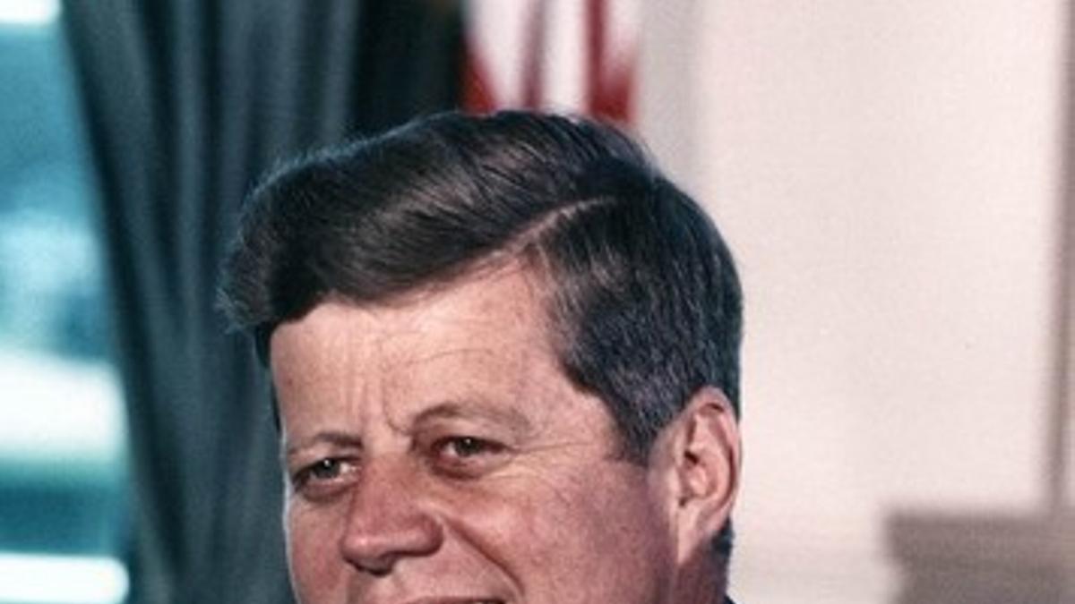 El presidente John Fitzgerald Kennedy.