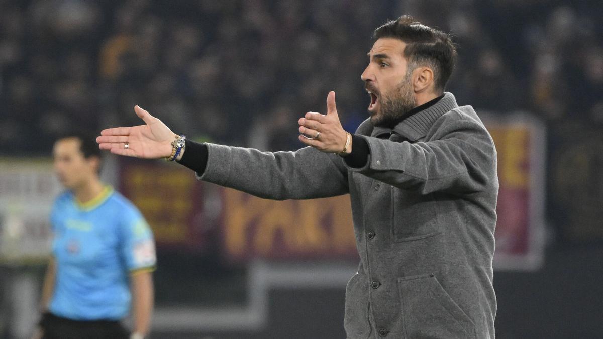 Fàbregas durante el último partido ante la Roma