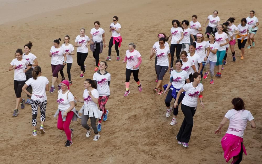 Entrenamiento para la carrera de la mujer de Gijón con Paula Butragueño