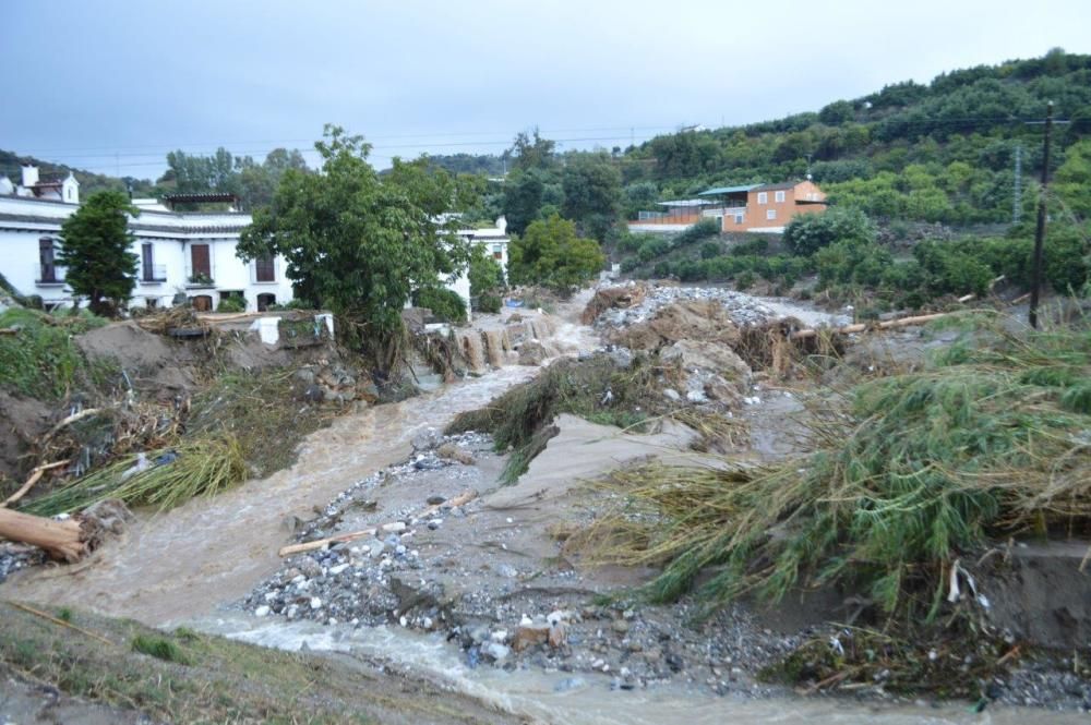 Daños en Coín tras la lluvia de anoche.