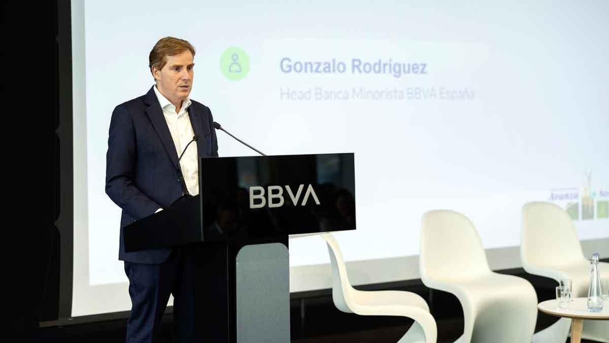 Gonzalo Rodríguez, director de Banca Minorista BBVA en España, en una de las ponencias.