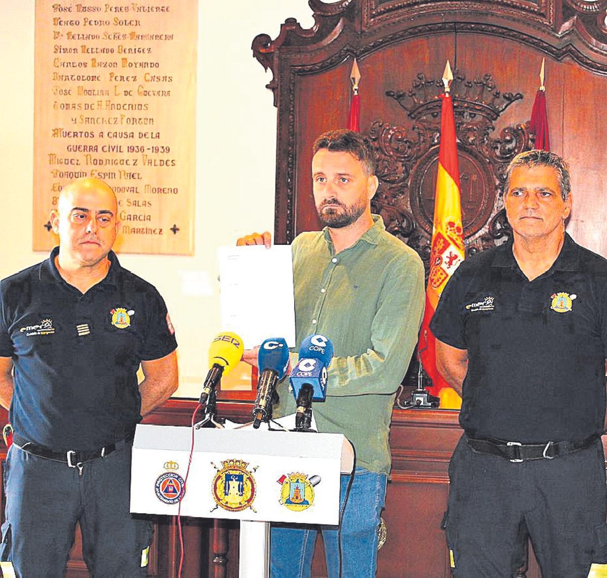 El concejal de Emergencias de Lorca anunció que se activa el Plan Inunlor.