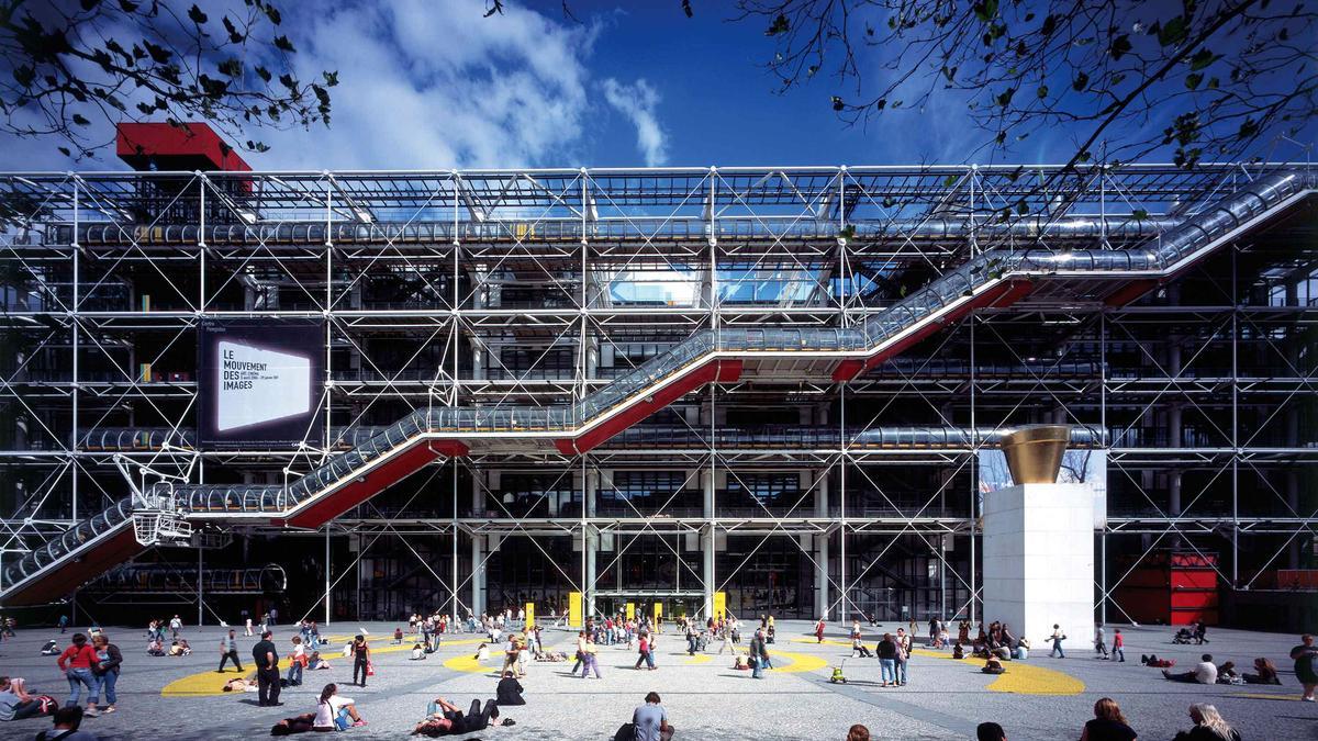 Exterior del Centro Pompidou en París