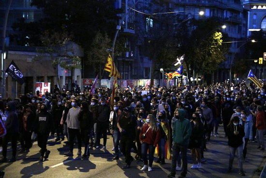 Protestes per la inhabilitació de Torra a les comarques gironines