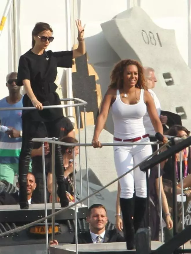 Las Spice Girls ensayan para el domingo