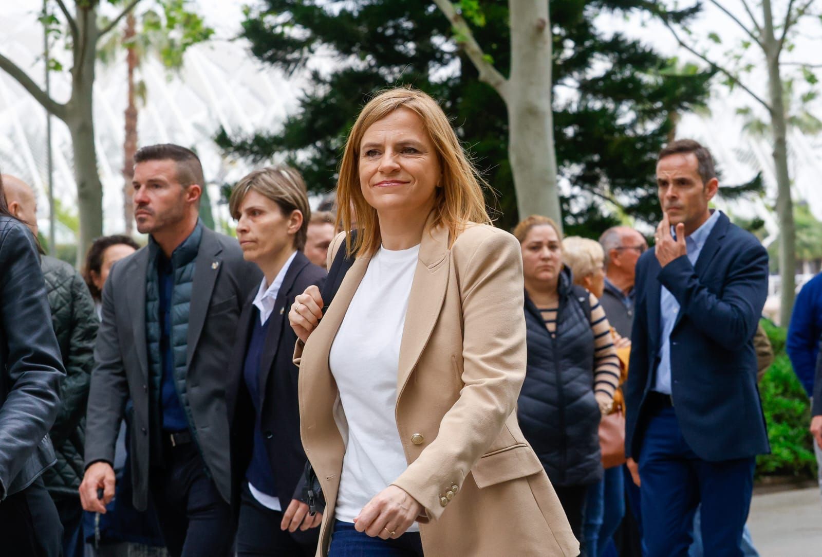 Pilar Bernabé declara en la Ciudad de la Justicia en la instrucción de la dana