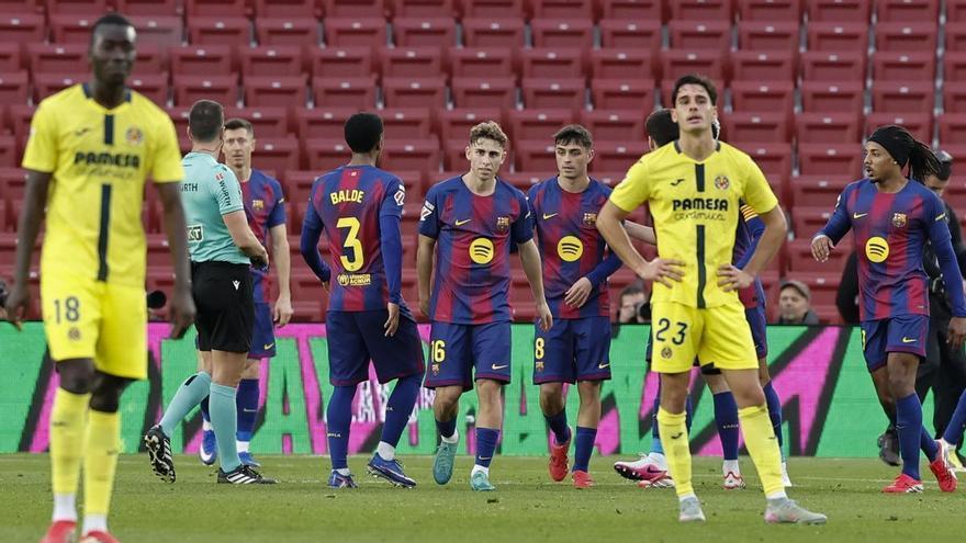 El registro negativo que firmó el Villarreal tras ser goleado por el Barcelona... ¡Hacía dos años que no pasaba!