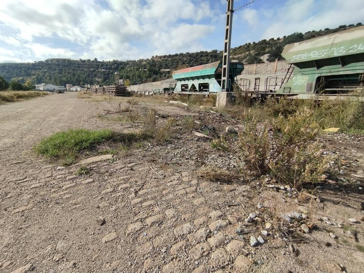 Espai on s'ubicarà el futur taller manteniment de trens de Renfe a Manresa