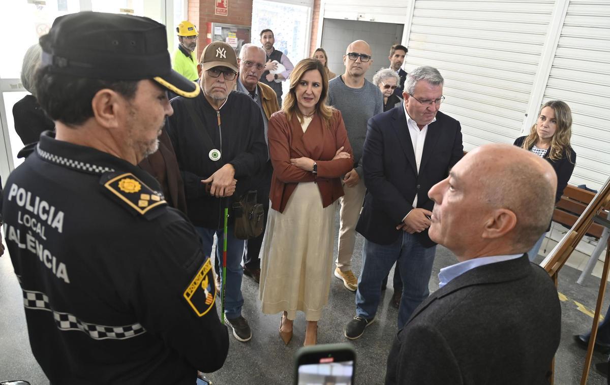 Inicio de las obras del retén policial de Benimàmet.